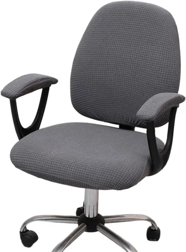 Vista 32 de Melaluxe Funda para silla de oficina con fundas para reposabrazos, funda elástica universal para silla de escritorio, fundas para silla