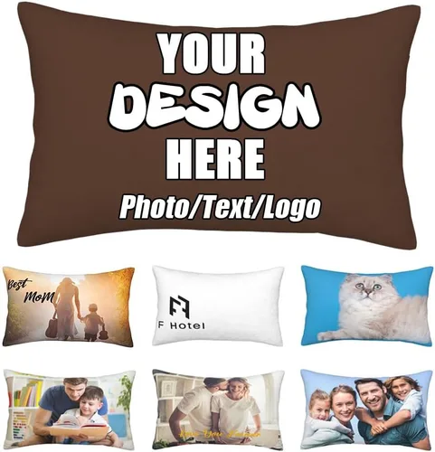Vista 37 de Funda de almohada decorativa personalizada con foto de pareja, funda de cojín decorativo personalizada, fundas de almohada personalizadas