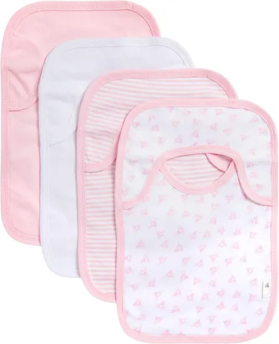 Vista 19 de Burt's Bees Baby Baberos unisex para bebé, trapos de baba de hombro de solapa, 100% algodón orgánico con baberos absorbentes de toalla de rizo A