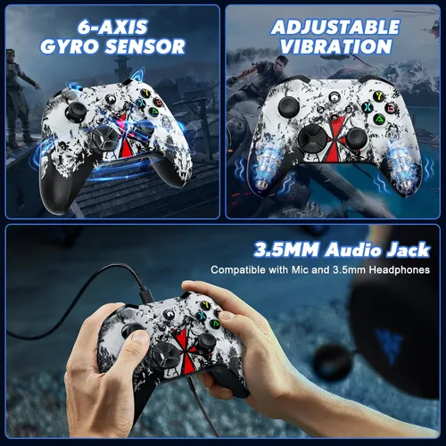 Vista 7 de Gamrombo Wireless Controller Replacment for Xbox Special Edition Wireless Gaming Controller,Compatible with Xbox One,Xbox Series XS,X,PCSteamMac
