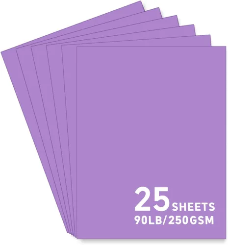 Vista 18 de 25 hojas de papel de cartulina negra, cartulina de 8.5 x 11 para Cricut.