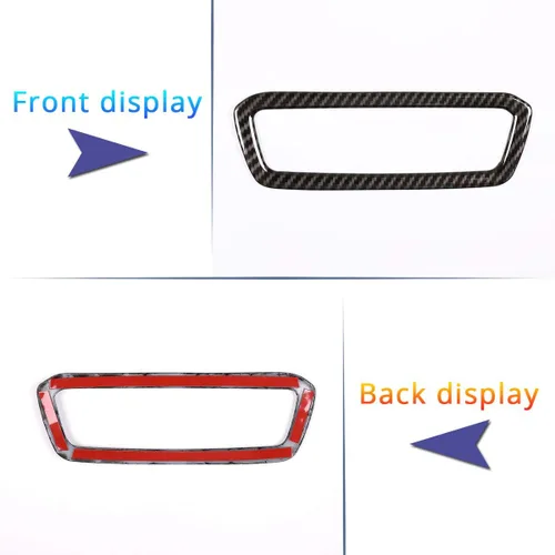Vista 6 de Fibra de carbono estilo ABS coche interruptor decoración marco ajuste para BMW X5 G05 X7 G07 2019