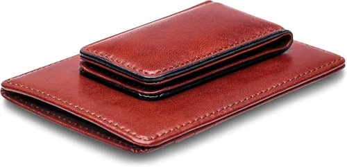 Vista 5 de Bosca Cartera con bolsillo frontal para hombre en piel vieja - RFID