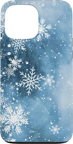 Vista 24 de Funda para iPhone 17 con diseño de copos de nieve con diseño de cristales helados