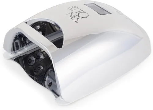 Vista 2 de TONES Lámpara UV/LED profesional, inalámbrica y recargable para manicura y pedicura de grado profesional, 4 ajustes de temporizador, lámpara de uñas