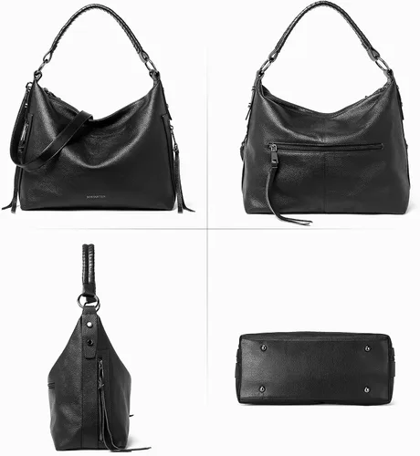 Vista 7 de BOSTANTEN Bolso de mano de cuero para mujer, bolsos de hombro