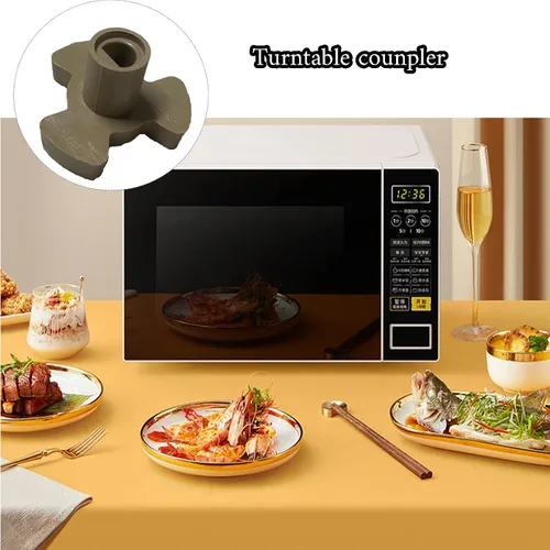 Vista 6 de 2 acopladores de mesa giratoria para microondas de 0.59 pulgadas, eje de microondas pequeño, soporte guía de rodillo para horno de microondas