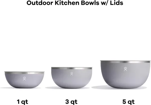 Vista 4 de Hydro Flask Outdoor Kitchen Bowl - Stainless Steel Dinnerware Reusable Camping Gear Mess Kit - Dishwasher Safe, BPA-Free, Non-Toxic