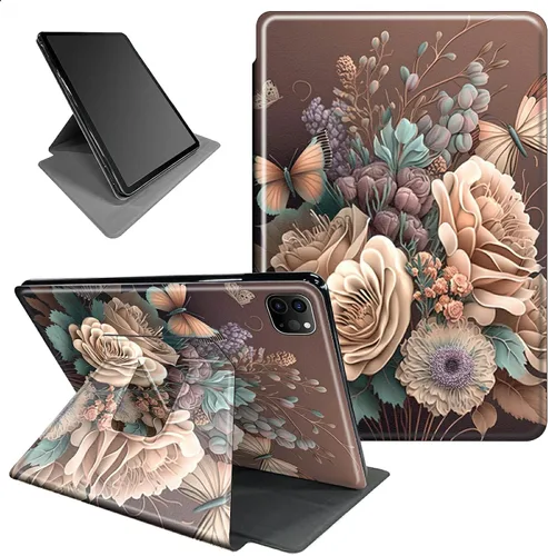 Vista 51 de Funda para iPad mini 6 para iPad mini 6ª generación 8.3 pulgadas 2021 360 grados giratorio soporte ligero protector inteligente cubierta