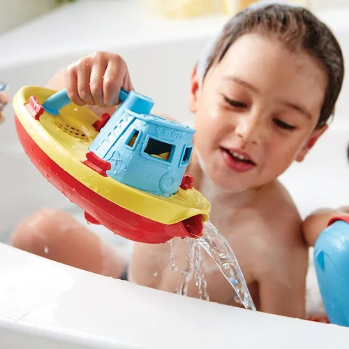 Vista 2 de Green Toys, Remolcador, azul
