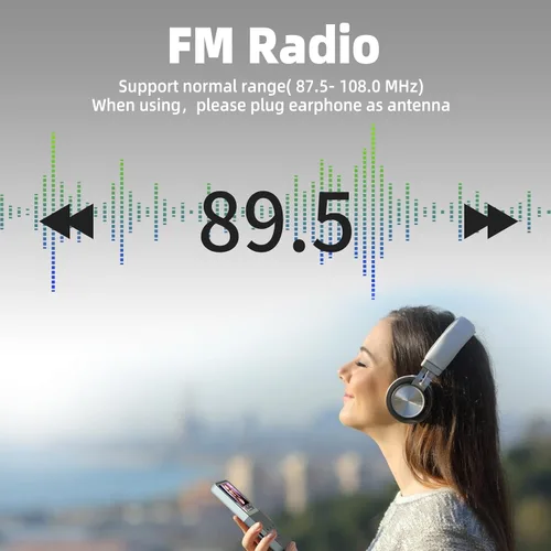Vista 4 de Reproductor MP3 con Bluetooth, reproductor de música, radio Fm, video, grabación, vista de fotos, libro electrónico, sonido de alta fidelidad