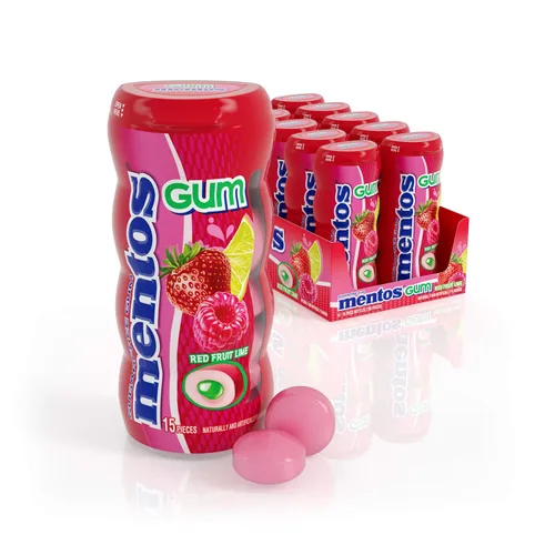 Vista 7 de Mentos Pure Fresh - Goma de mascar sin azúcar con xilitol, menta fresca, botella de 15 piezas (paquete a granel de 10)