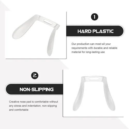 Vista 6 de GLEAVI 3Pcs Replaceable Glasses Nose Pads Comfortable Non-Slip Eyeglass Nose Cushions for Sunglasses and Optical Frames 0.90X0.86X0.31In