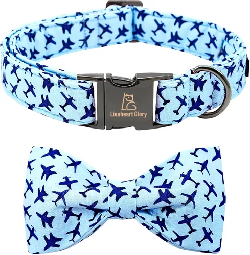 Vista 15 de Lionheart glory Collar de perro con bandera estadounidense del 4 de julio, collar con lazo para perro, Día de la Independencia, resistente