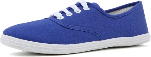 Vista 33 de VenusCelia - Tenis de lona con agujetas Rainbow para mujer Negro (Allblack)