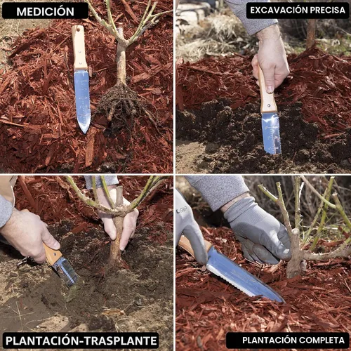 Vista 2 de Cuchillo de jardín Hori Hori Hori con funda para excavar y desherbar