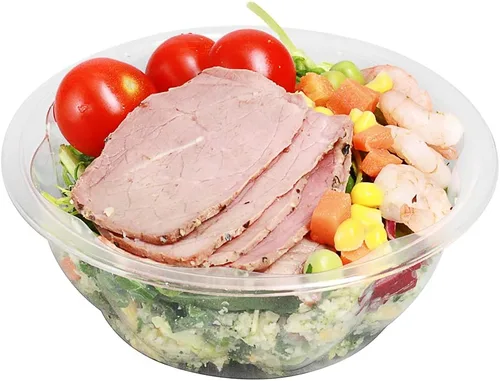 Vista 13 de Restaurantware - Thermo Tek - Ensaladeras desechables de 8 onzas, 50 cuencos redondos para delicatessen, evita grietas y fugas, recipiente