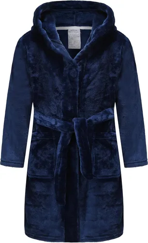 Vista 99 de E.W Apparel Bata de baño de forro polar con capucha para niños, bata suave y mullida para niños pequeños