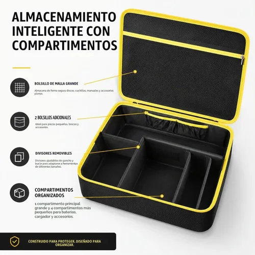 Vista 3 de Bolso Compatible con Esmeriladora DEWALT 20V MAX* (DCG413B), También Compatible con FLEXVOLT ADVANTAGE Sin Escobillas Sin Cable (DCG416B), Estuche