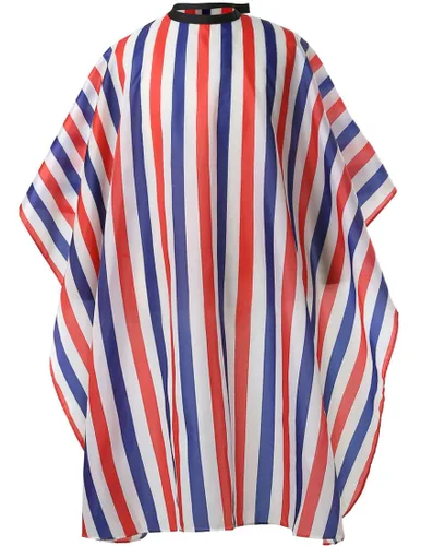 Vista 9 de Capa profesional Borogo para corte de pelo con cierre de presión ajustable, capa para barbero de salón, capa impermeable para peluquería de salón, A