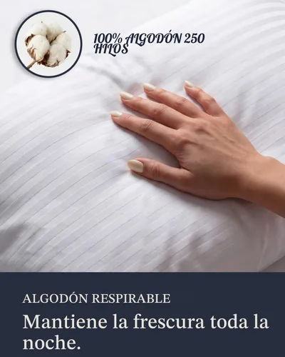 Vista 4 de Beckham Hotel Collection Protectores de Almohada Tamaño Queen Blancos con Cremallera Juego de 2, Fundas Protectoras de Almohada de Algodón Suave