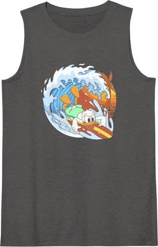Vista 6 de Disney Camiseta sin mangas de Mickey and Friends Donald Duck Surfing, Negro, S