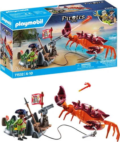 Vista 11 de Playmobil Piratas: Batalla con el pulpo gigante