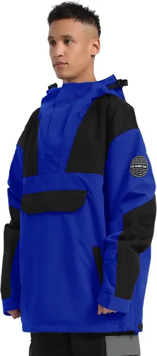 Vista 60 de GSOU SNOW Chaqueta de esquí para hombre, abrigo de nieve para snowboard, cálido, invierno, impermeable, con capucha