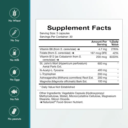 Vista 5 de Natura Health Products Suplemento Up-Lift, fomenta el estado de ánimo positivo y la perspectiva mental, con Ashwagandha, verruga de San Juan