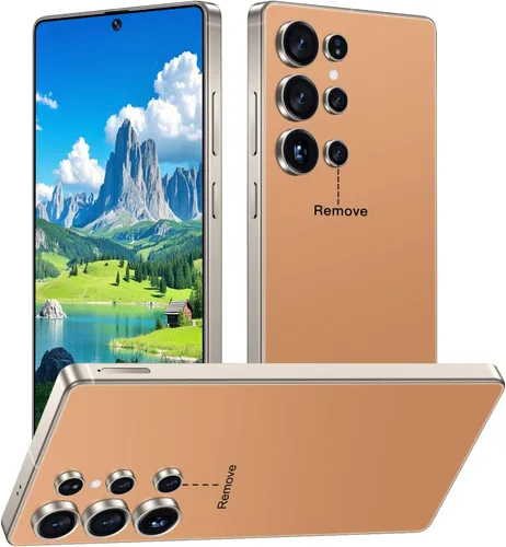Vista 9 de I25 Ultra 5G - Teléfono inteligente desbloqueado, 16 GB+512 GB 7000 mAh, teléfono celular completamente para Android 14, pantalla HD de 6.99 Rosa