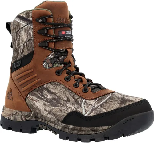 Vista 4 de ROCKY Lynx Mossy Oak Country DNA - Botas aisladas impermeables de 28.22oz