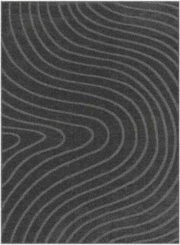 Vista 9 de LUXE WEAVERS Alfombra moderna geométrica ondulada antracita 2x3