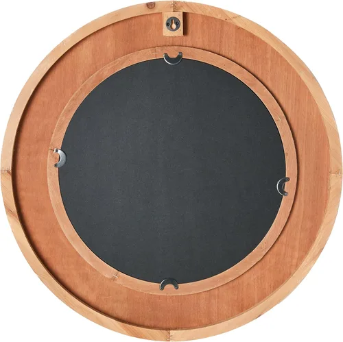 Vista 3 de Espejo de pared redondo decorativo de madera