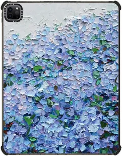 Vista 6 de CASETiFY Estuche de impacto para iPad Pro 12.9" (3ª/4ª/5ª/6ª generación) - Libro de composición Brachio - Negro transparente
