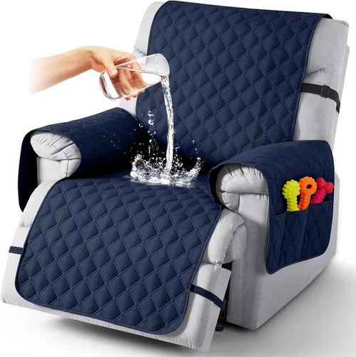 Vista 52 de TAOCOCO Fundas reclinables 100% impermeables, con correas para las piernas, funda de sofá reclinable reversible para silla reclinable, protector
