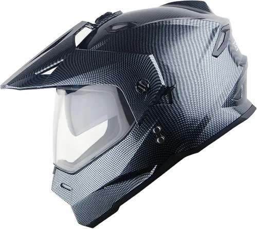 Vista 3 de 1Storm Dual Sport Motocross Off Road Casco de cara completa con visera doble: HF802