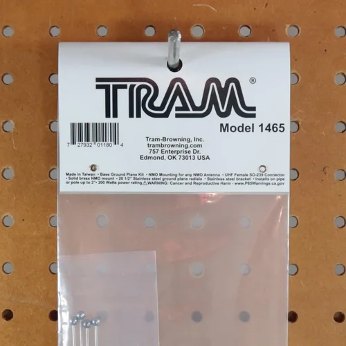 Vista 8 de Tram 1465 NMO Montaje a UHF-Hembra Conector Kit de Plano de Tierra, Plata
