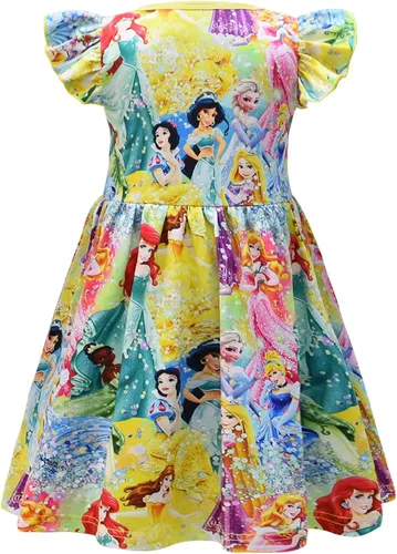 Vista 3 de XXTWYY Disfraz de princesa para niñas pequeñas, disfraz de Halloween