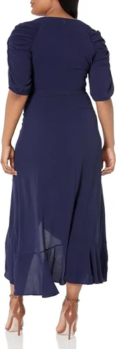 Vista 5 de kensie Midi con volantes para mujer