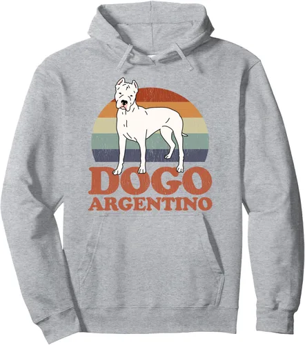 Vista 3 de Dogo Argentinos Sudadera con capucha Dogo Argentino Dueño de Perro, Negro
