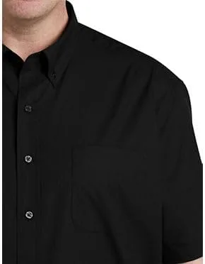 Vista 2 de DXL Big + Tall Essentials - Camisa deportiva de popelina de manga corta para hombre