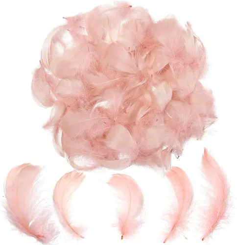 Vista 11 de 300 piezas de plumas negras de 2-3 pulgadas, plumas a granel para manualidades, accesorios para atrapasueños, proyectos de arte, manualidades DIY