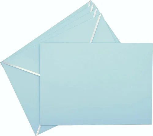 Vista 6 de Sobres A7 – Sobres de correo de lujo con solapa en V para tarjetas de 5 x 7 pulgadas – para bodas, invitaciones, baby shower, fotos, graduación