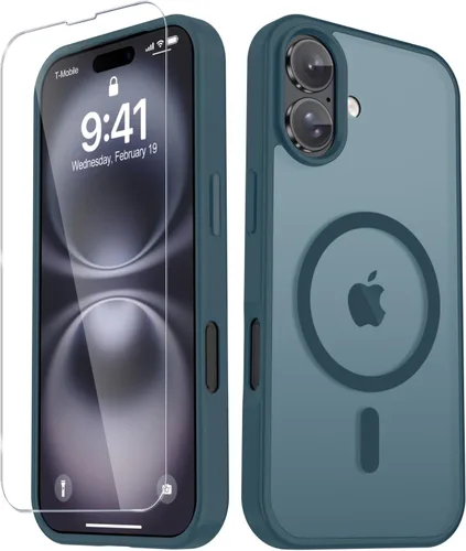 Vista 1155 de Funda para Google Pixel 10 Pro XL, cubierta magnética mate, color negro Fit for MagSafe, Screen Protector included, Shockproof Military Grade