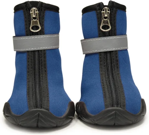 Vista 2 de Zack & Zoey ThermaPet - Botas de neopreno, color azul, talla XS