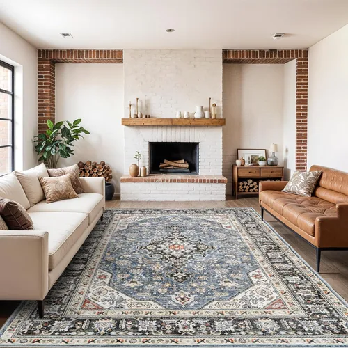 Vista 33 de Alfombra lavable de cocina de 2 x 6: antideslizante oriental interior alfombra pasillo Soft Easy Clean Thin Floor Throw Carpet for Bedroom
