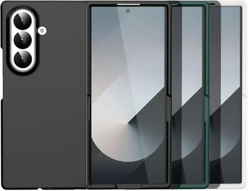 Vista 9 de AICase para Samsung Galaxy Z Fold 7 Funda, Funda de Teléfono Protectora de Ajuste Delgado para Samsung Galaxy Z Fold 7 5G, Negro