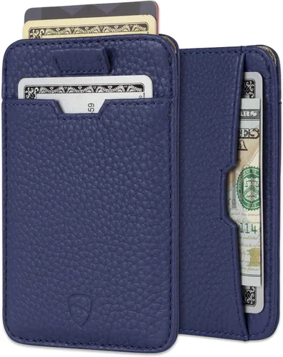 Vista 16 de Vaultskin CHELSEA - Cartera de piel delgada con bloqueo RFID para hombre, tarjetero minimalista con bolsillo frontal