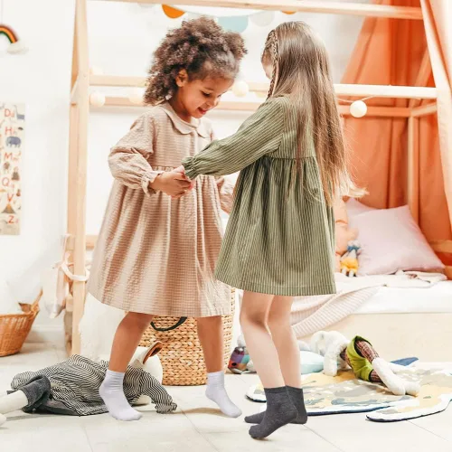 Vista 5 de Calcetines para niños, 24 pares de calcetines deportivos acogedores para niños y niñas (1-13 años)