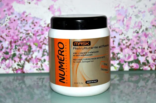 Vista 2 de BRELIL Numero - Máscara de crema reestructurante para el cabello con extractos de avena (33.81 onzas líquidas)